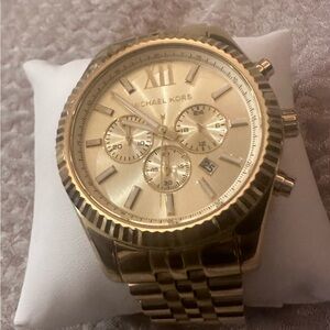 Michael Kors Gold-Tone Chronograph Watch